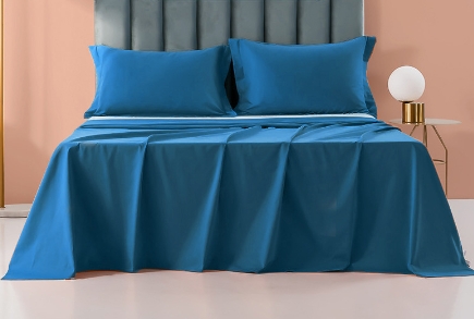 Brushed long lint bed sheet