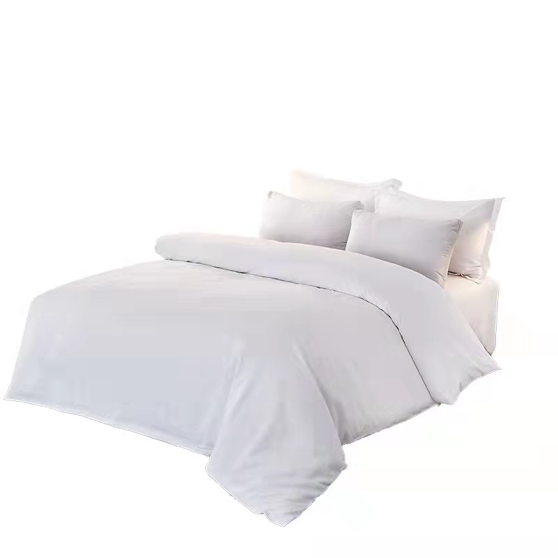 Four-piece bed set, four-piece hotel set, yellow hotel linen cleaning coup